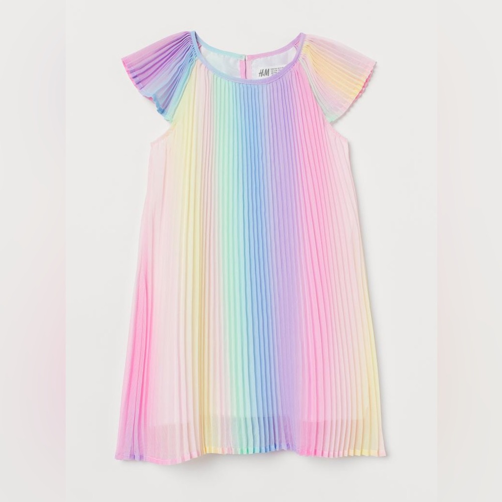🌈 Rainbow pleated dress 🌈